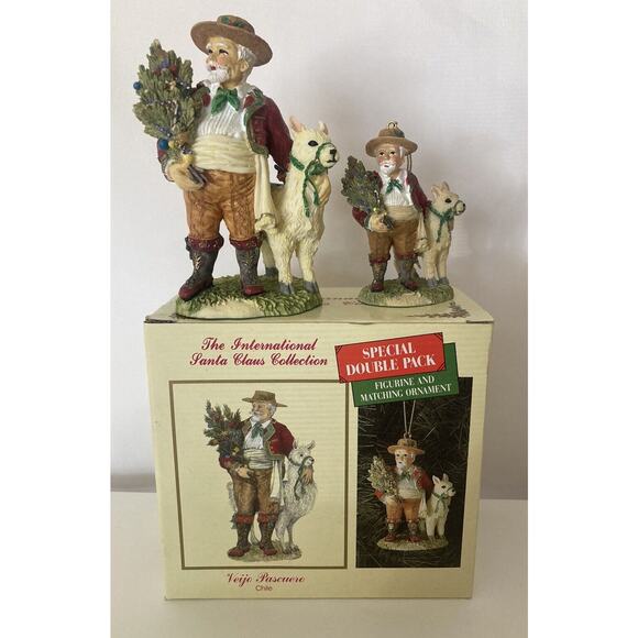 The International Santa Claus Collection Veijo Pascuero Chile SC36S W/ Ornament - Picture 1 of 6